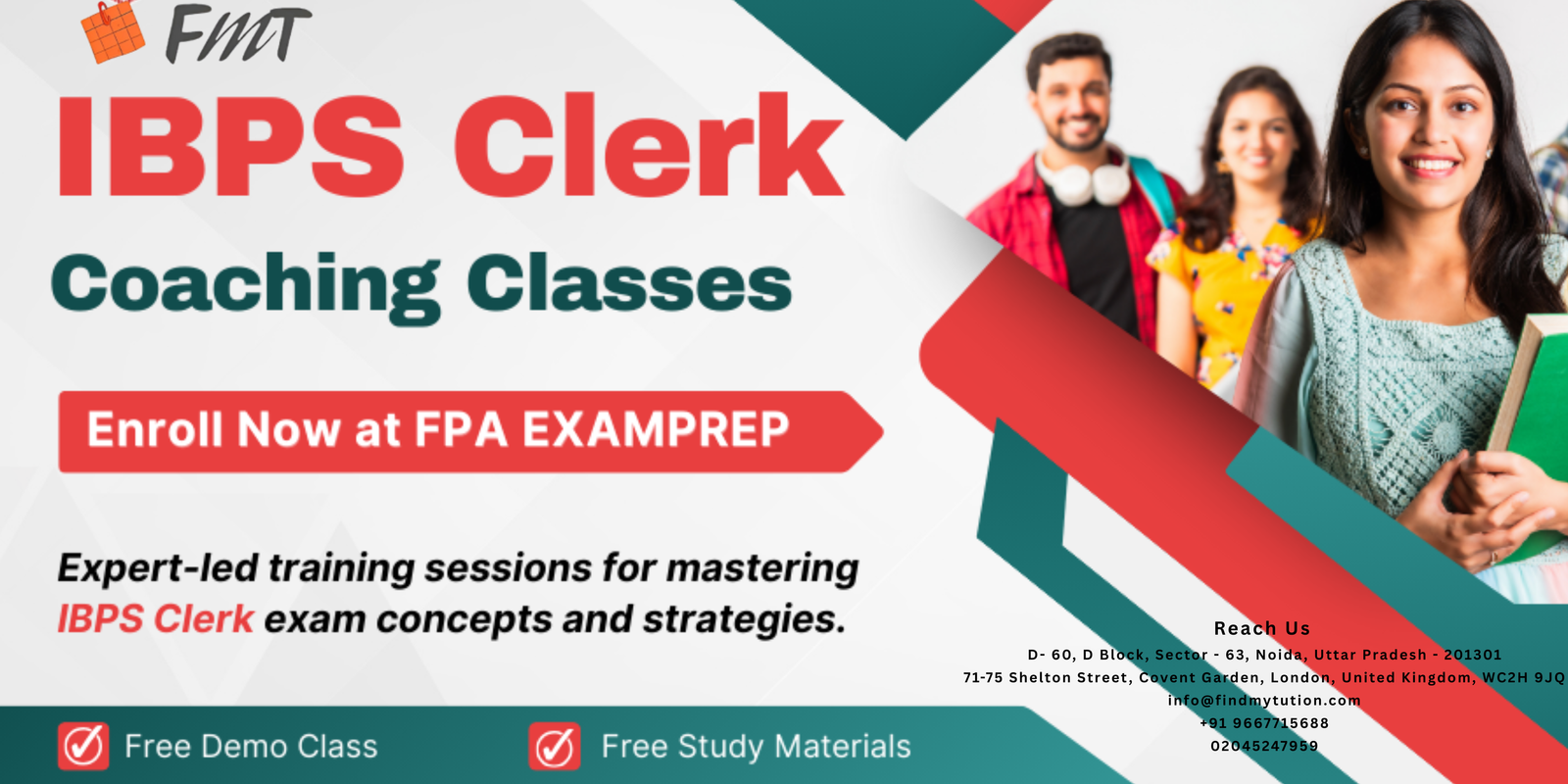 Best IBPS Clerk Coaching Classes in Noida – Crack Your Banking Exam with Find My Tuition.